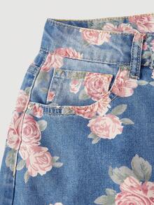 Sweetra Quần jeans nữ ống đứng dáng rộng thoải mái mùa xuân mới - Rửa trung bình - Xem 4