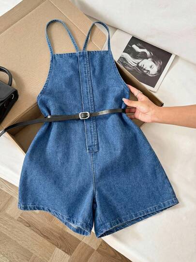 Teen Girls Summer Boho Casual Criss-Cross Back Denim Romper,Denim Jumpsuit With Suspenders And Backless Straps,Summer Jumpsuits For Women,Vacation Outfits Woman,Cowgirl Outfits For Women, Jumpsuits Women,Office Outfits For Women,Casual Jumpsuit For Woman,Rompers For Women Summer,Rave Outfits,Streetwear Women,Vacation Jumpsuit, Back To School