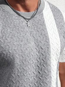 OTTIMOZO 男士舒适拼接圆领短袖T恤套装（2件装），搭配抽绳松紧腰短裤，休闲百搭，适合度假、聚会、外出、运动、简约办公等场合，春秋季节穿着也十分合适。经典日系短袖短裤套装，畅销经典款，自用或送礼皆宜。 - 彩色 - 查看 6