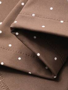 DAZY Women's Regular Hooded Allover Print Jacket - Coffee Brown - View 10