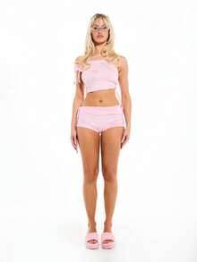 SUMWON WOMEN Quần short nữ - Hồng - Xem 3