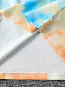 Fantacosmos 6件套男童春夏沙滩日落棕榈树洛杉矶度假图案短袖T恤和短裤套装，3套搭配，适合夏季、海滩、日常穿着 - 彩色 - 查看 4