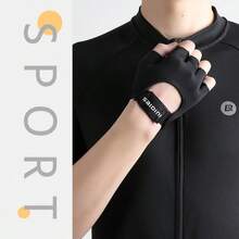 1 Pair Fingerless Gloves With Thickened Men Women Fitness Weight Lifting Wristband Gloves Body Building Training Sports Exercise Cycling Glove Shockproof - Multicolor - View 11