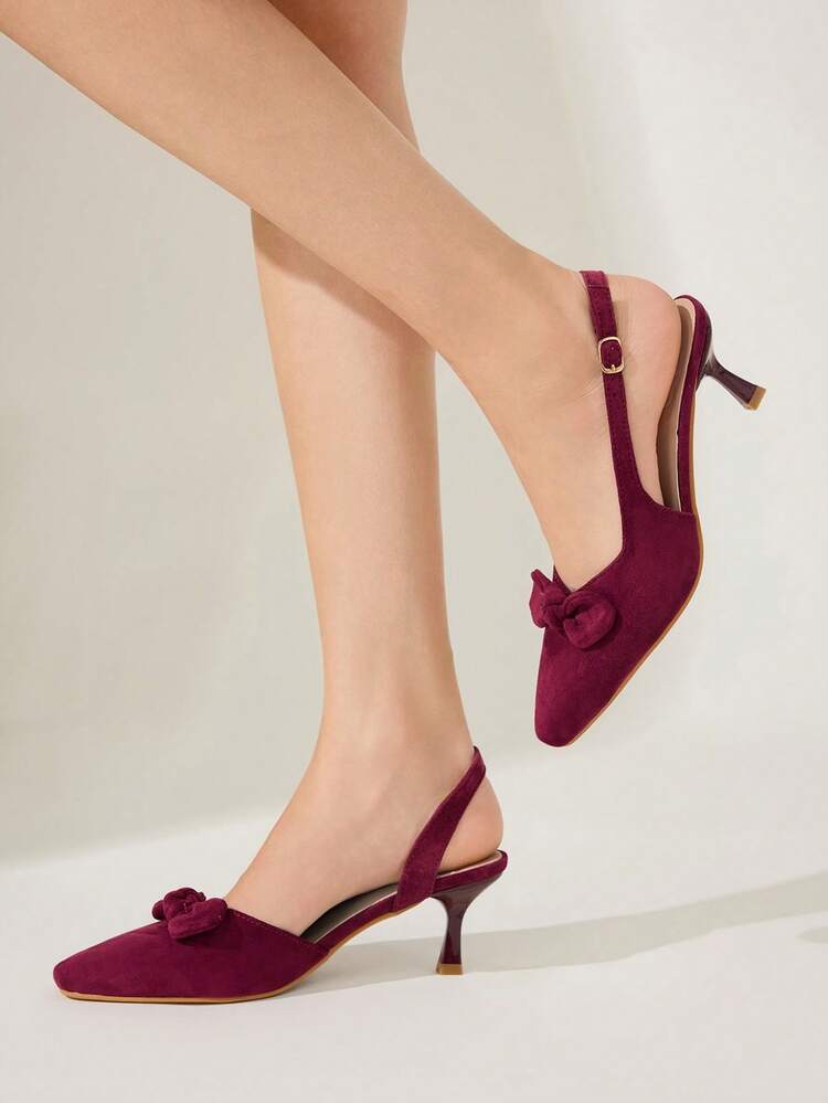 CUCCOO CHICEST Women Shoes Classic Simple Women's High Heels Shoes Bow Decorative Elegant Elegant And Comfortable Versatile High Heels Summer Shoes Wedding Shoes Bride Shoes