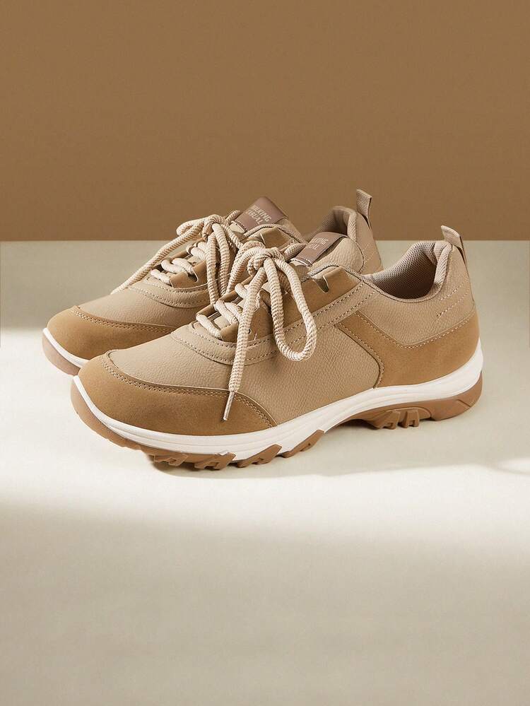 CUCCOO EASI Women's Lace-Up Casual Comfortable Sneakers For Daily Wear