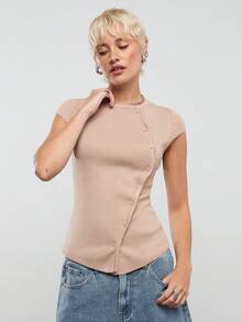 COUREZ Women Knit Tops - Watermelon Pink - View 5