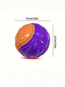 Pelota de juguete para perro con sonido, pelota de entrenamiento, juguete de pelota, compatible con lanzadores de perros, pelota interactiva de alta elasticidad para perros, pelota de dentición para cachorros y mascotas - Multicolor - Ver 7