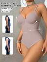 SHEIN 1pc Women's Seamless Shapewear, Waist Cincher, Double-Layer Strong Tummy Control, Comfortable Daily Wear With Snap Buttons