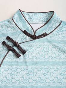 Sweetra Y2K Chinese Style Cheongsam Collar Elegant Blouse - Multicolor - View 6