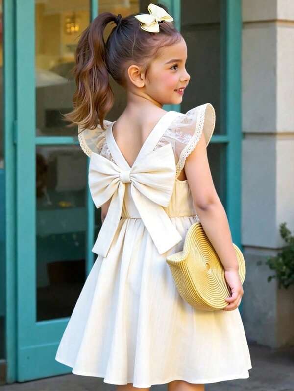 Young Girl's Elegant & Cute Sleeveless Dress, Fashionable & Stylish, Summer