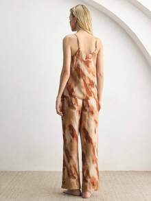 Ocili Women's Tie-Dye Camisole And Pants Pajama Set - Multicolor - View 2