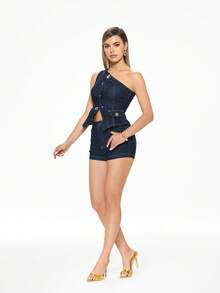 Glitzique 女士时尚尖头高跟凉鞋，金色宝石纹理，适合外出、宴会、聚会 - 金色 - 查看 12