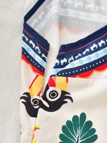 Sparklyn 少女热带印花吊带度假连衣裙 - 彩色 - 查看 5