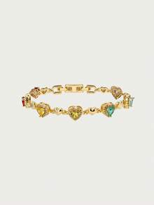 Glisma 18K镀金锆高级个性化手链 - 彩色 - 查看 5