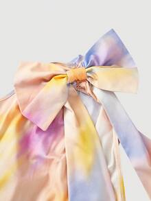 夏季粉色露肩蝴蝶结连衣裙，情人节穿搭，度假连衣裙，田园风连衣裙，约会连衣裙，春夏连衣裙 - 彩色 - 查看 5