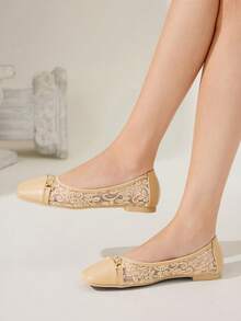 CUCCOO CHICEST Zapatos planos para mujer - Albaricoque - Ver 4