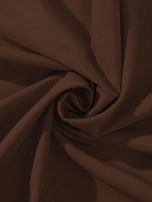 SHEIN Franclia Vestido de manga corta con diseño de botones elegante y retro para mujer - Café integral - Ver 6