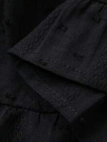 DAZY Camiseta de tirantes de mujer con encaje y contraste de color a cuadros para el verano - Negro - Ver 6
