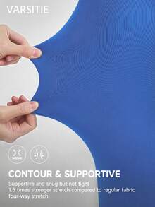 VARSIVA Tuta sportiva minimalista monocolore da donna - Blu reale - Visualizzare 4
