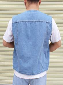 Manfinity Homme Men Denim Jackets - Light Wash - View 2