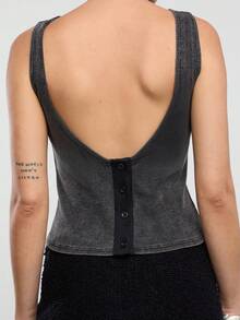 COUREZ Women Tank Tops & Camis - Black - View 3