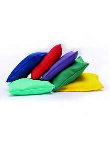 5pcs/9pcs Cornhole Bean Bags, 1.97inch Beanbags, Toss Game, Square Beanbag, Throw Bags, Throw Beach Bags, Lawn Games, Outdoor Games And Activities - Multicolor - View 10
