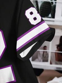 SHEIN X Care Bears Women's Round Neck Short Sleeve Casual Versatile T-Shirt, - White - View 3