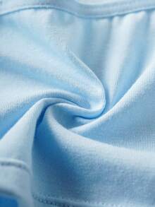 MONOPOLY X SHEIN Young Girl Cartoon Print Camisole & Panty Set - Baby Blue - View 4