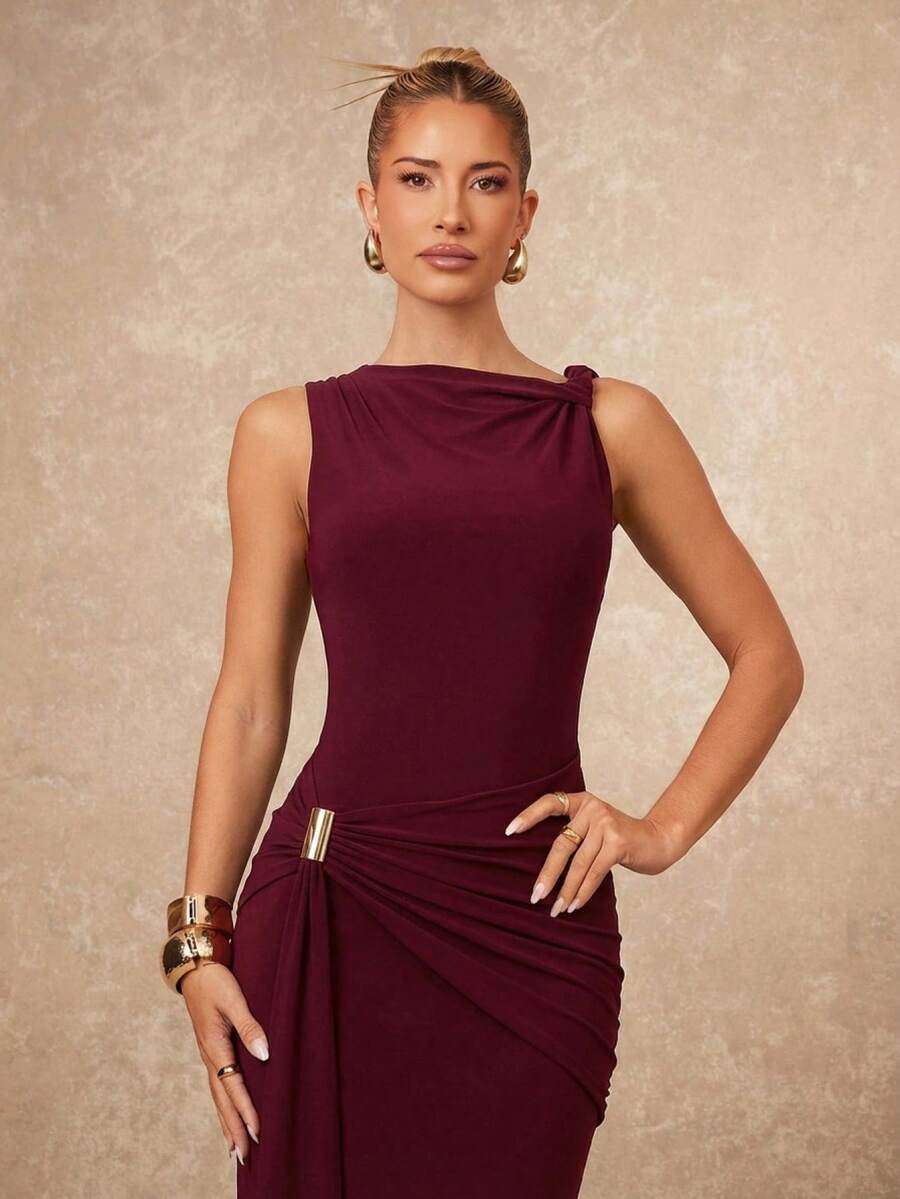 Lumalex 女士无袖休闲通勤连衣裙