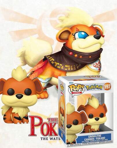  Funko Pop 宝可梦乙烯基人偶收藏品，卡蒂狗 #597 盒装展示模型，可爱大头桌面摆件，宝可梦粉丝礼物，女孩/女士礼物，生日/节日礼物