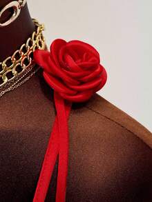 Mistrie Women's Red Plain Sexy Mini Pencil Dress With Spaghetti Straps And Knot Details - Red - View 6