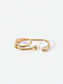 Opalesca Nhẫn ngọc trai 18K khắc tên cá nhân, Cao cấp/Sang trọng/Đẳng cấp/Đeo hàng ngày/Tối giản, Ngọc trai/Pha lê, Dành cho Mẹ/Phụ nữ/Cô gái/Mẹ, Mùa hè/Bãi biển/Dạ hội/Tiệc tùng/Kỳ nghỉ/Du lịch, Đính hôn/Đám cưới/Lời hứa, Cô dâu, Hình trái tim/Hoa, Phong cách cổ tích/Nàng tiên cá - Vàng - Xem 2