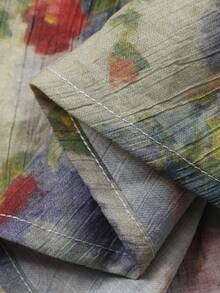 DAZY Women's Floral Pattern Sweetheart Neck Petal Sleeve Elegant Dress - Multicolor - View 5