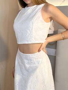 Aless PB 女士日常两件套服装 - 白色 - 查看 3