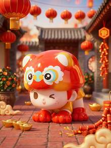 POKOJA LAND Blind Box (Non-Plush Filling) Cute Cartoon Character Decorative Figurine - Tide play blind box - View 7