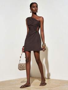 Zivah Váy ngắn phong cách miền Tây, du mục, thích hợp cho lễ hội âm nhạc Xuân/Hè 2026, ngày Thánh Patrick, ngày Valentine, hẹn hò, sinh nhật, tốt nghiệp, sinh viên, mặc hàng ngày, dạo phố, du lịch, du thuyền, bãi biển, tắm nắng, hợp mốt, thời trang đường phố, khách dự đám cưới, phong cách Boho, đi làm, ăn trưa muộn, sân bay, tiệc tùng, dã ngoại ngày lễ, văn phòng, thư giãn, váy đi nghỉ mát thường ngày bằng vải lanh khoét lỗ xếp nếp lấy cảm hứng từ phong cách vintage dành cho nữ. - màu nâu - Xem 10