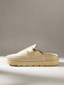 Solecia Women's Buckle Design Casual Slip-On Birkenstocks - Apricot - View 5