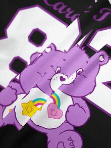 SHEIN X Care Bears Women's Round Neck Short Sleeve Casual Versatile T-Shirt, - White - View 6