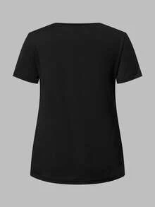 SHEIN Modmama Bộ 2 áo thun ngắn tay cho bà bầu mùa hè, kiểu dáng thường ngày, dành cho bà mẹ cho con bú. - Màu vàng - Xem 13