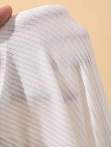 DAZY Camiseta de manga larga de cuello redondo blanca para hombre, para el otoño - Blanco - Ver 6