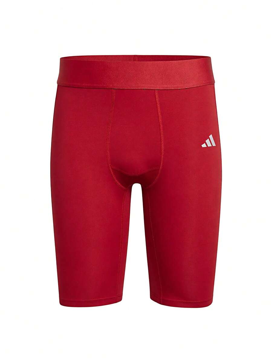 Adidas Techfit Men's Short Leggings Power Red - Red - View 1