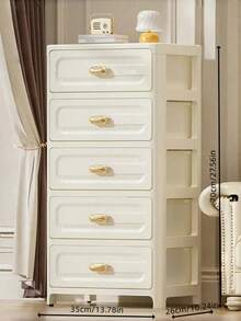 4/5/6 Layer Transparent Panel Rolling Multifunctional Storage Drawer - Single Door Foldable Storage Cabinet - Durable Plastic Drawer Storage Rack, Space Saving Kitchen Storage Rack, Can Be Used To Store Snacks, Drinks, Books, Clothes, Suitable For Kitchen, Living Room, Study, Bathroom And Other Places. - Multicolor - View 6