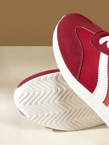 CUCCOO EASI Women's Casual Sneakers - Red and White - View 6