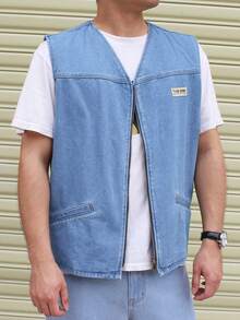 Manfinity Homme Men Denim Jackets - Light Wash - View 3