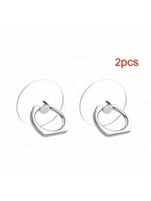 Bộ 2/5 chiếc giá đỡ điện thoại dạng vòng acrylic, chống nước, xoay 360° và có thể gập dọc, tương thích với điện thoại thông minh , Android, quà tặng sinh nhật, cho gia đình, bạn bè, giá đỡ điện thoại dạng vòng, phụ kiện điện thoại. - Nhiều màu - Xem 5