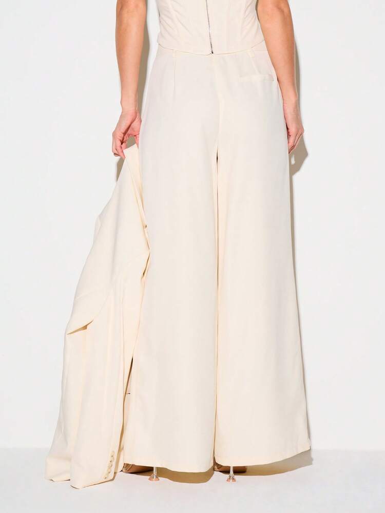 KIZN Low Rise Wide Leg Tailored Pants