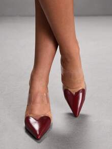 CUCCOO SZL Women's Fashion Versatile Pointed Toe Pumps - Burgundy - View 7