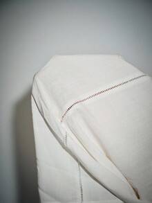 Lumivelle Women's Casual Fringe Ribbon Decor Lantern Sleeve Loose Blouse, Spring/Summer - White - View 8