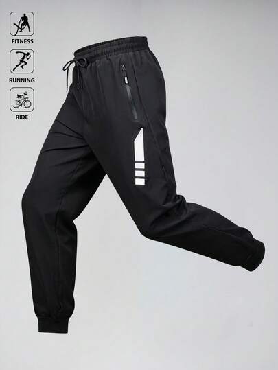 Manfinity Sport Polished Pantalones casuales versátiles para uso diario y deportivo con cordón en la cintura para hombres