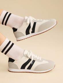 CUCCOO EASI 女士休闲运动鞋 - 黑與白 - 查看 9